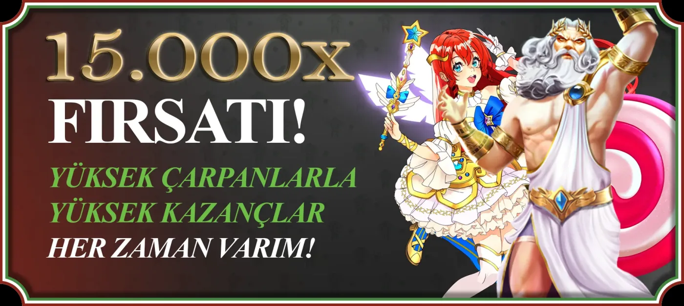 Yüksek çarpanlı oyunlar - 15.000x fırsatı